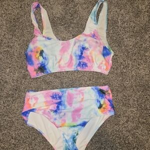 Colorful Tie-Dye Bikini Set